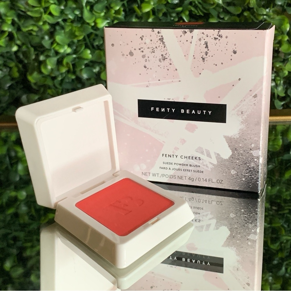 Fenty Cheeks LOLLY POPPY Suede Powder Blush | NEW | Waterproof Blush | Coral